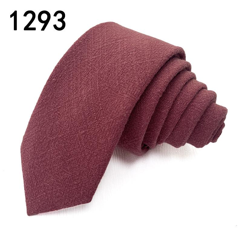 

Мужской простой хлопковый жаккардовый галстук, простой деловой галстук в британском стиле ручной работы