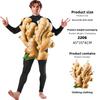 Garlic And Ginger Costume Adult Cosplay Set With Printed Design For Halloween Carnival Theme Party