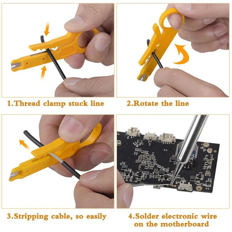 80W Digital Soldering Iron Kit: Adjustable Temp (220V) with LCD Display, Ceramic Heating, Flux & 5 Tips for Precision Welding
