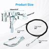 71 Inch Go Kart Throttle Cable And Throttle Linkage Assembly Kit Compatible With Predator 212Cc 196Cc GX160 GX200 5.5Hp 6.5Hp Engine Coleman KT196