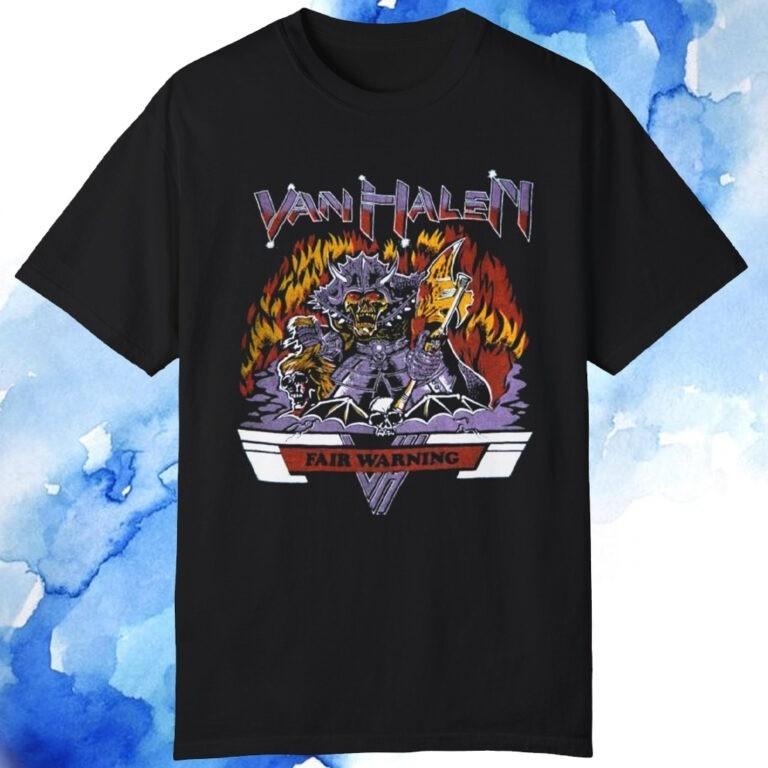 

Retro 1981 Van Halen Fair Warning Tour Unisex Tee S-5XL Unisex T-Shirt S