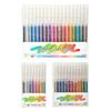 Glitter Gel Pens Set Vibrant Sparkling Ink Markers for Writing Doodling Press-Type Neon Highlighters for Journaling Scrapbooking & Art Projects