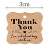 100pcs Paper Jewelry Packaging Blank Labels Display THANK YOU Tags Price Stickers With Rope Necklace Making Bracelet Supplies