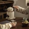 Clay Tea-Boiling Set: Charcoal Stove & Side-Handled Pot for Outdoor & Household Use.