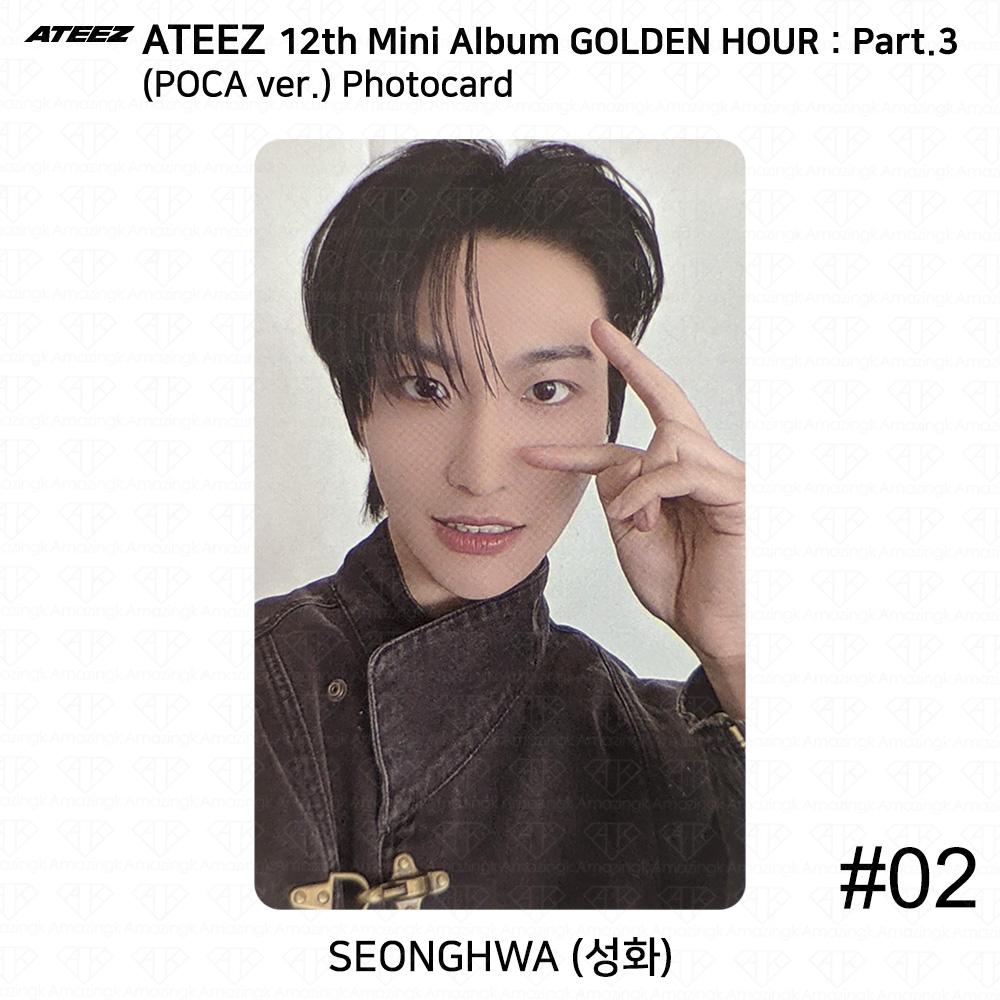 ATEEZ 12th Mini Golden Hour Part.3 POCA Ver. Official Photocard QR Image Card