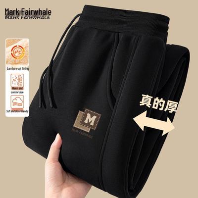 Herren Winter Fleecegefütterte Freizeithose