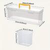 Tool Parts Storage Box Set Multi-Compartment Tool Organizer Multi Functional Small Accessory Sorting Case Toolbox With Handle