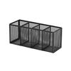 Durable Metal Mesh Desk Organizer Rectangle Pencil Holder  Office Home Supplies