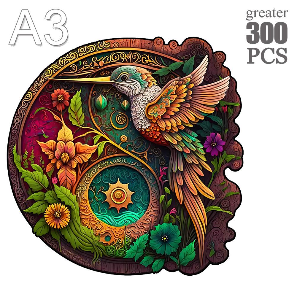 Non-Toxic Animal Wooden Puzzle For Adults Children A3 A4 A5 3D Wood Diy Crafts Shaped Christmas Gift Wooden Jigsaw Puzzle Gifts New