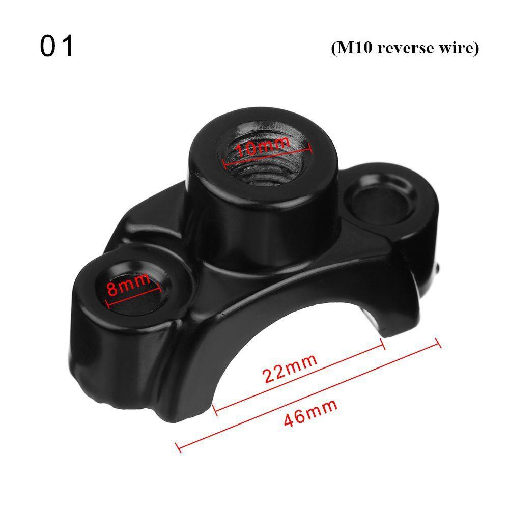 Bike ATV Quad Motorcycle Bracket Clamp Moped Dirt Pit Mirror Mount Holders For Motorbike Handlebar