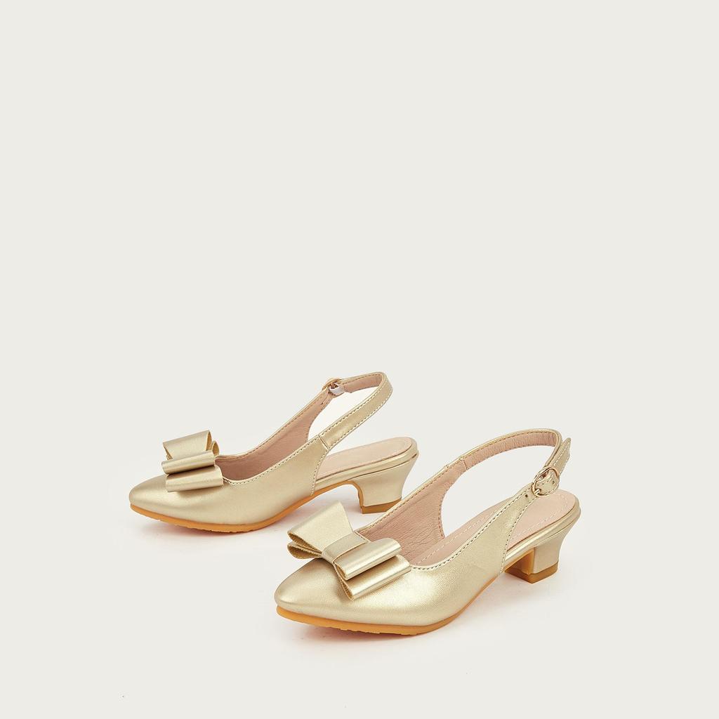 2025 Winter Girls' Versatile Fashion Shoes: High Heel and Bow Flats