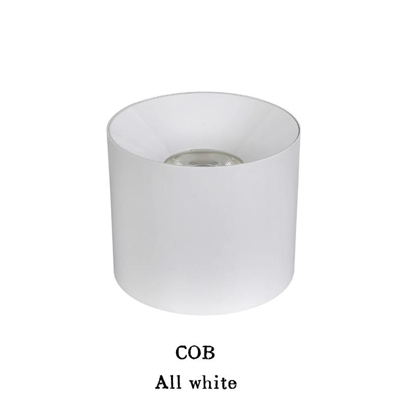 Kulaté LED stropní svítidlo downlight do obývacího pokoje, ložnice, chodby, bodové osvětlení, antireflexní COB/SMD10W12W15W18W24W bytové osvětlení