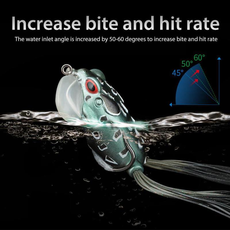 62mm 15g Modified Thunder Frog-design Bionic Lure Bait Fake Soft Fishing Bait With Strong Fishing