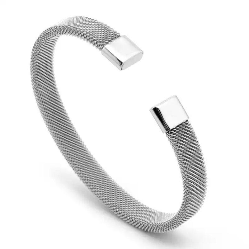 Men Vintage Black Bangle Stainless Steel Cuban Cuff Bracelets Hand Wristband Jewelry Friends Gifts Accessories