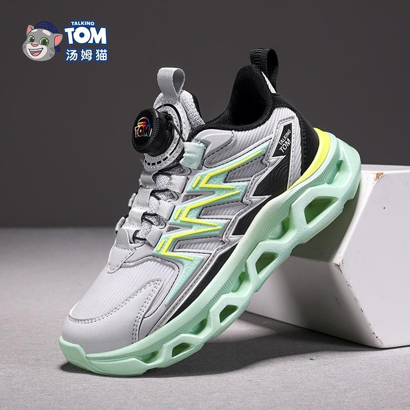 

Кот-мальчик одноклассник новая весна и лето сетчатые дышащие TOM мальчики кеды на пуговицах легкие износостойкие кроссовки 39