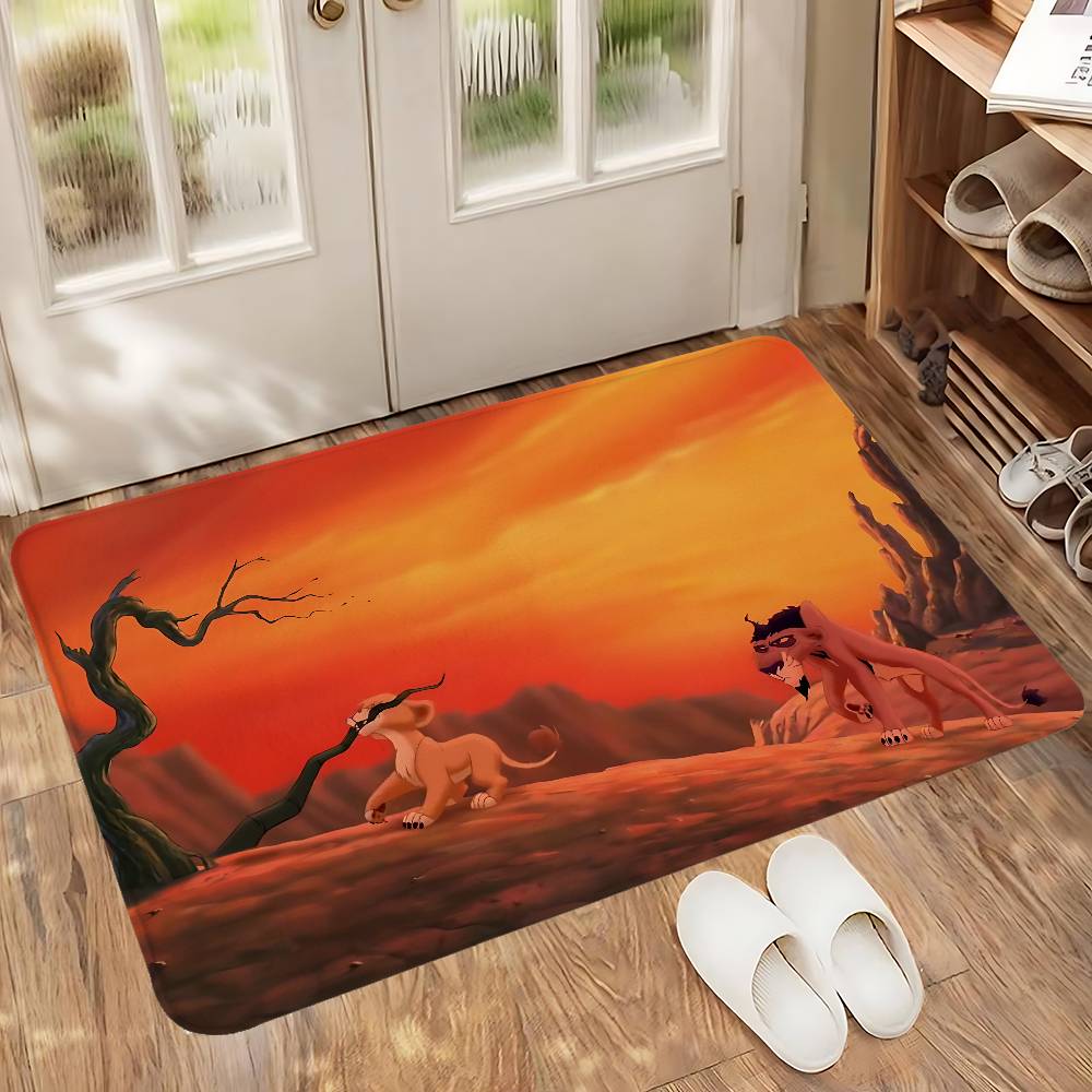 Vintage L-LionS K-King Cartoon Carpet For Living Room Sofa Decor Modern Rug Floor Mat For Men Bedroom Durable Area Rugs