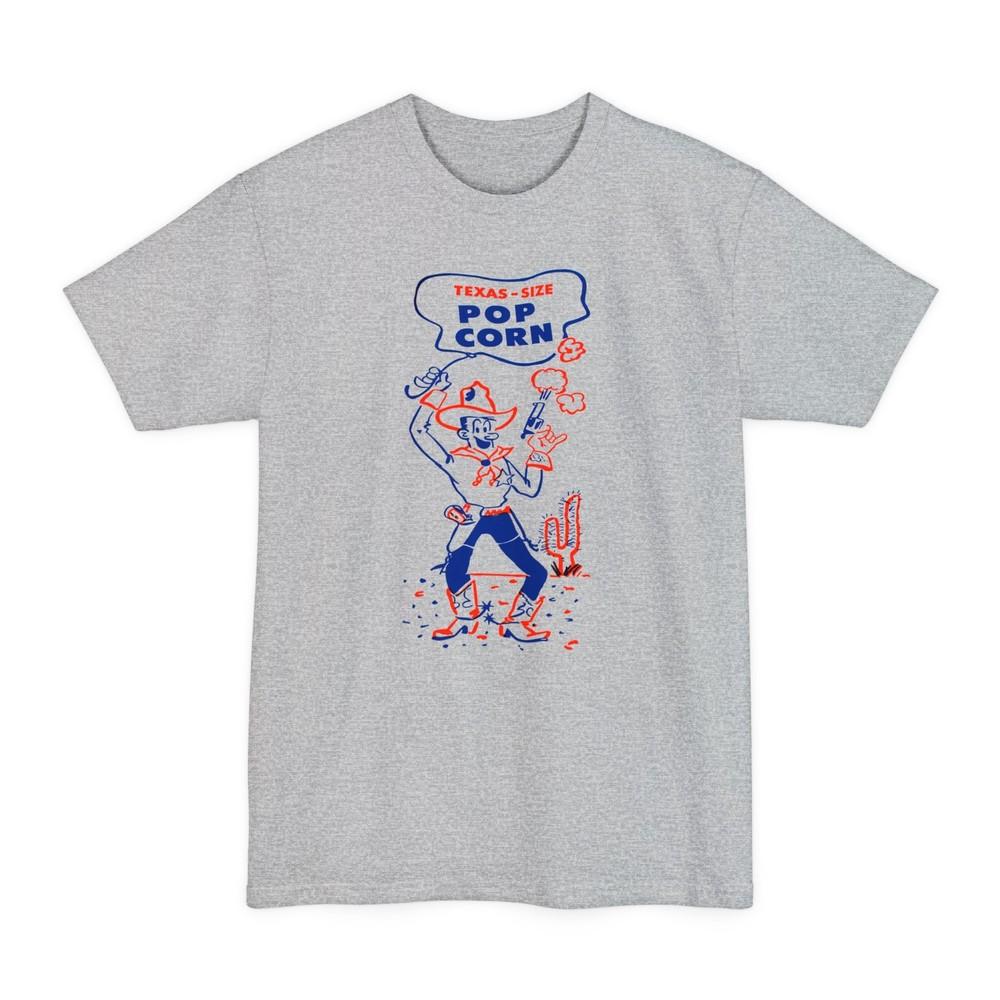 

oversized vintage texas size popcorn bag logo unisex tall beefy tshirt L