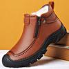 Winter Sheepskin Short Boots Wool Men's Snow Boots Warm Men's Casual Boots High Quality Waterproof