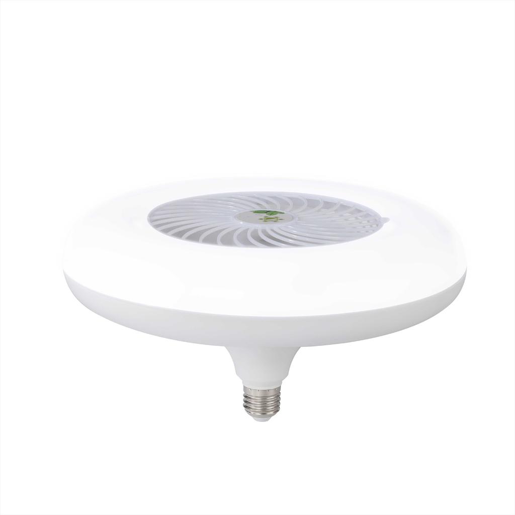 E27 LED Ceiling Fan Lamp 1-Gear Speed Cooling Fan Light with Remote Control Electric Cooler Adjustable Color Temperature