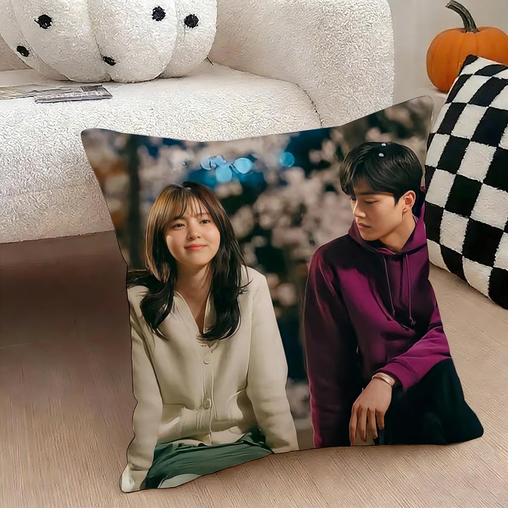 TV series NNevertheless Cushion Cover Natural Linen Double Sided Print Throw Pillow Case for Sofa Couch Home Decor