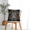 Guns N Roses Mexico Skull Pillowcase Polyester Cushion Cover Decorations Heavy Metal Throw Pillow Case Cover Home Zippered X
