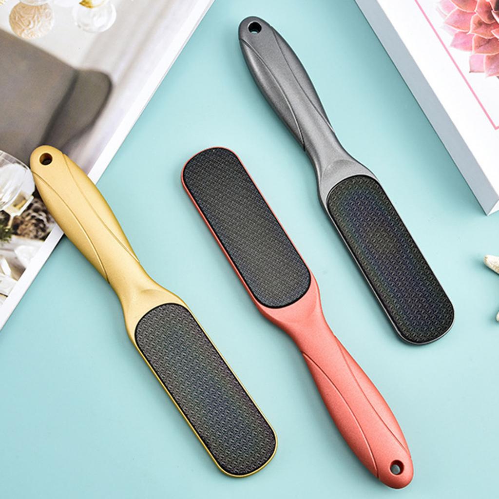 Fußfeile aus Nanoglas, Hornhautentferner, doppelseitiger Fußschleifer für glatte Füße, Nass-/Trockenanwendung, Pediküre-Werkzeug, leicht zu reinigender Fußschrubber