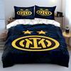 Yellow stars and Inter logo. Bedding sets Duvet cover sets Duvet covers Pillowcases(1 * Duvet Cover 2 * Pillowcases without duvet insert)