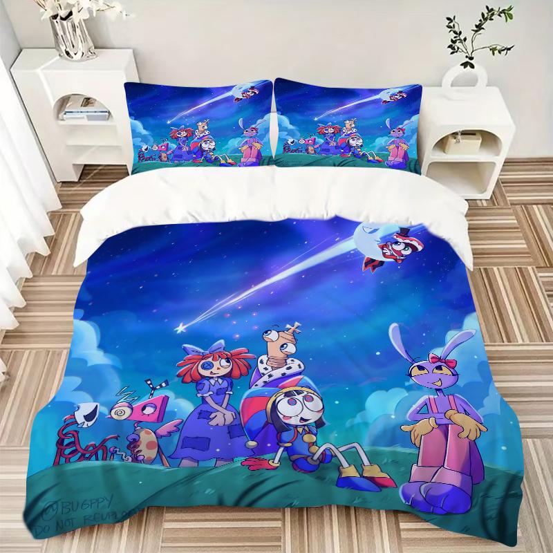 3Pcs Space Adventure Friends Bedding Sets For All Sizes New 3D Printed Bed Cover Comforter Duvet Cover Pillowcase Bedroom Decoration