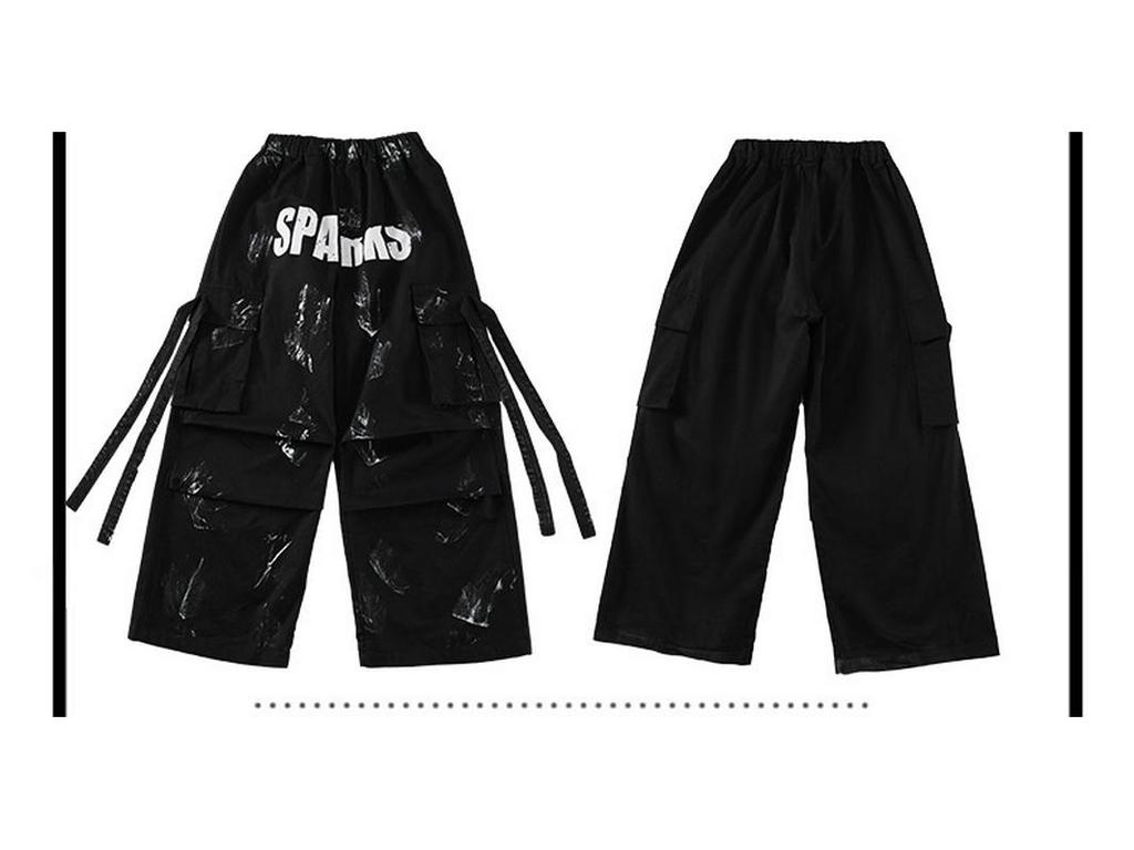 Kids' Hip Hop Jazz Dance Costume Set - Trendy Streetwear for Boys and Girls, Summer Performance Outfit