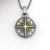 Necklace Compass Hip Hop Light Luxury Versatile Pendant