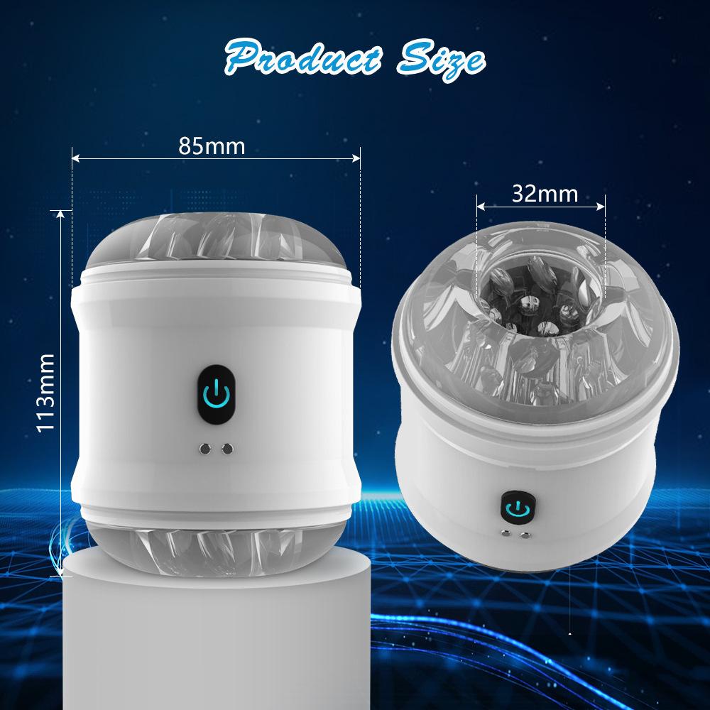 Automatic Male Masturbator Cup Dual Open-ended Powerful Vibrating Blowjob Vagina Masturbation Sex Toys for Men Adult Supplies