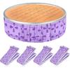 4 Pcs Baking Strips, Cake Pan Dampen Strips Absorbent Thick Cotton Strip for Baking for Kitchen Bakery Restaurant