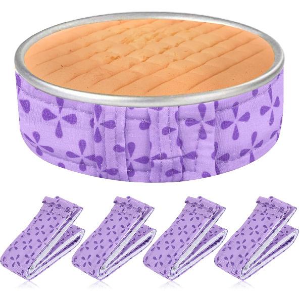 4 Pcs Baking Strips, Cake Pan Dampen Strips Absorbent Thick Cotton Strip for Baking for Kitchen Bakery Restaurant