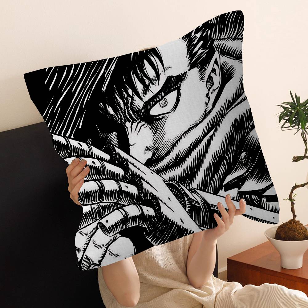 Anime B-berserk Pillow Gift Home Office Decoration Bedroom Sofa Car Cushion Cover Case 45x45