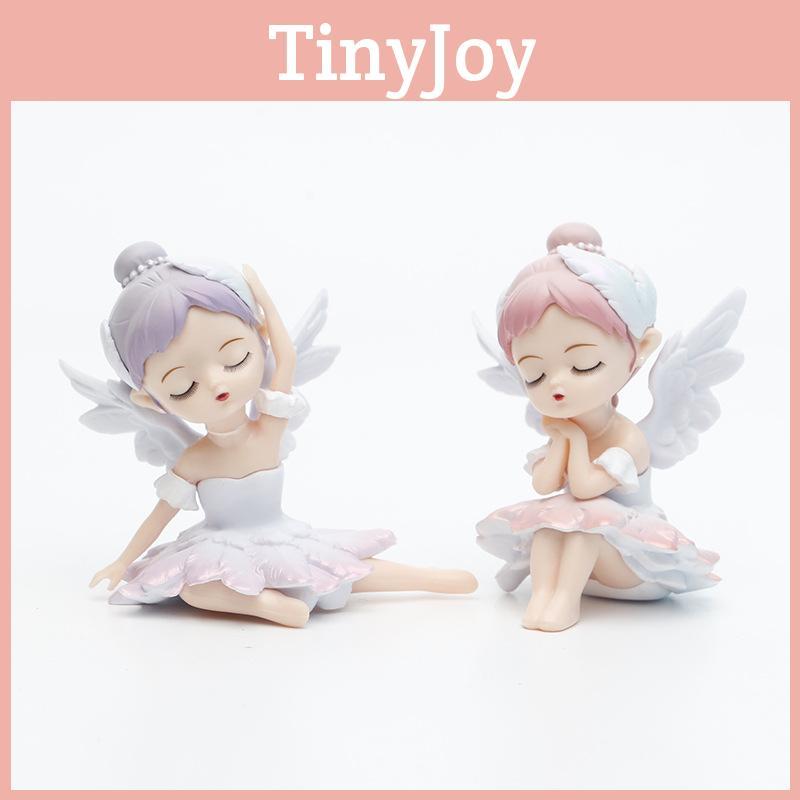 Niedliche PVC-Ballett-Engelsfigur – ein süßes Sammlerstück für den Kuchentisch oder als Autodekoration.