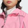 Adidas Piping Jacket Loose Fit Sports Casual Lapel Zip Long Sleeve Jacket Women Jackets Light-Pink JJ3780