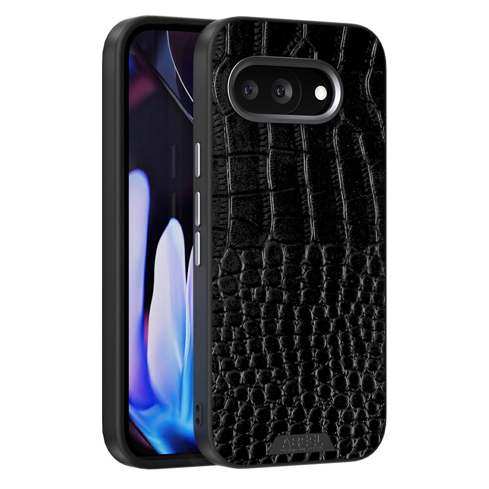 ABEEL For Google Pixel 9a Magnetic Case Crocodile Texture Micro-Embossing Back Cover A