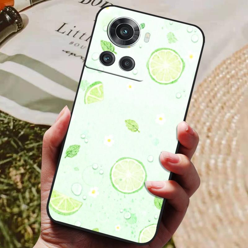 Pour OnePlus 10R 5G Coque Noir Silicone Souple Housse de Téléphone Pour OnePlus 10R Coque OnePlus10R 1+ 10 R Coques Arrière Lion Loup Coque Funda