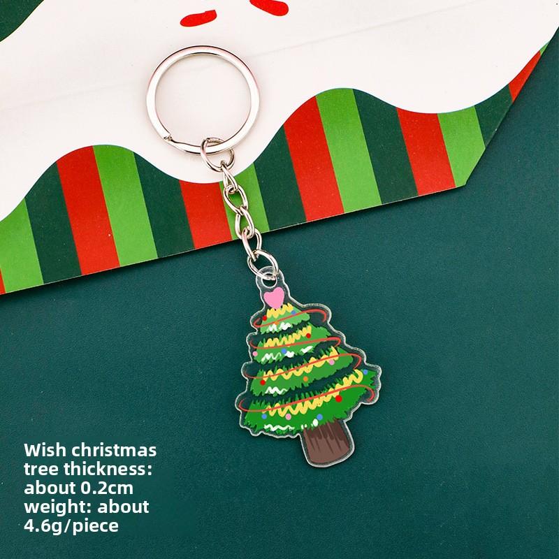Милый Рождественский Брелок Студенческий Рождественская Елка Сумка Декоративная Подвеска Мультяшный Рождественский Брелок Подвеска Подарок Wish Christmas Tree