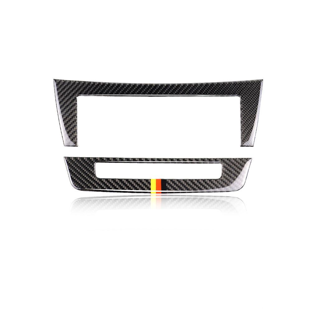 Carbon Fiber Car Accessories Central Control CD Plane Car Sticker for Mercedes W204 C Class 2010-2013 Car Styling Decals