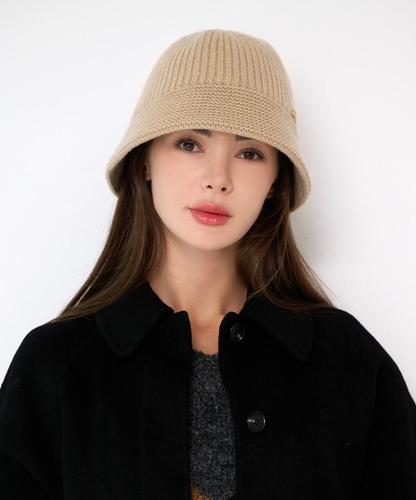 Koipeu Basic Wool Knit Bucket Hat Cf083Ht101