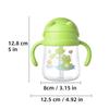 270ML Cute Baby Straw Cup With Double Easy-grip Handle Portable Children Training Drinking Cup Anti-choking Water Cup