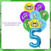 Rick And Morty Fans Child Birthday Party Decoration Anime Character Cake Topper Balloon Set Baby Shower Banner Adults Kids Gift