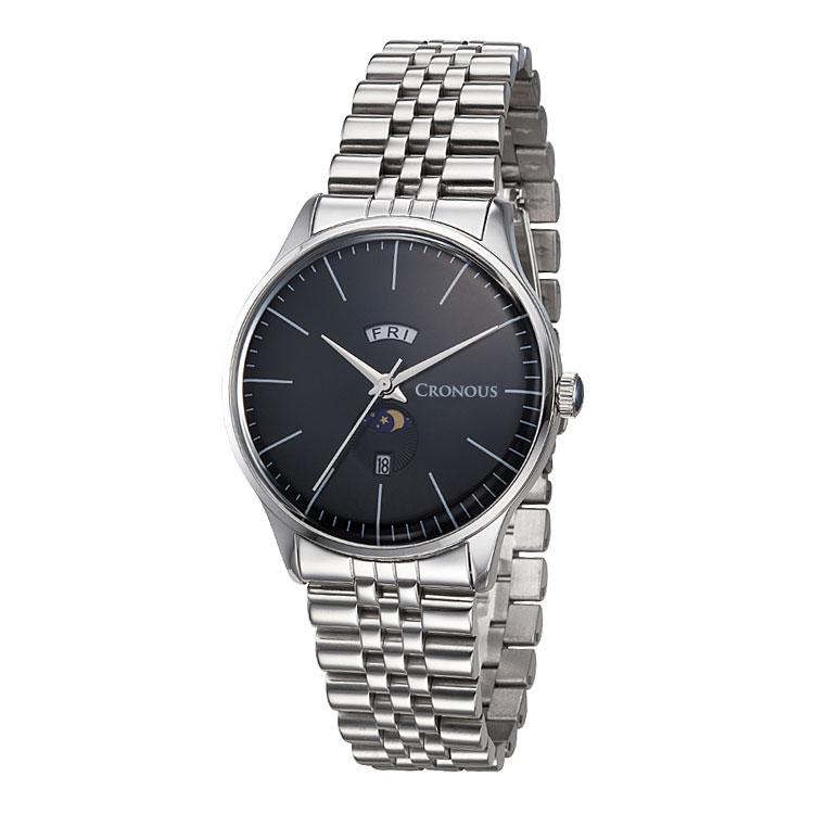 Keulonoseu Crd88019B-Bkwt Men'S Metal Watch
