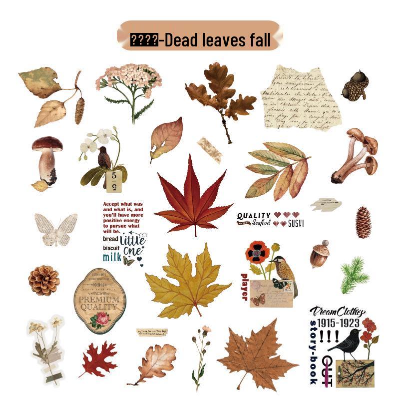 Retro Floral & Plant Sticker Pack for Journaling & Collage DIY