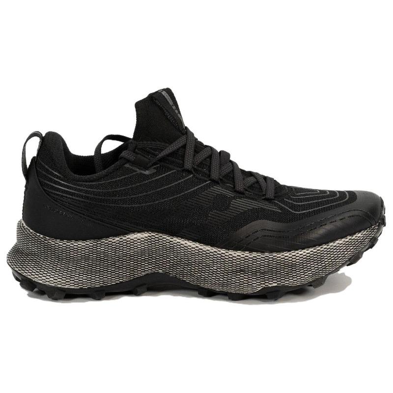 Saucony Endorphin Trail men low-top trail running shoes black cushioned slip-resistant S20647-10