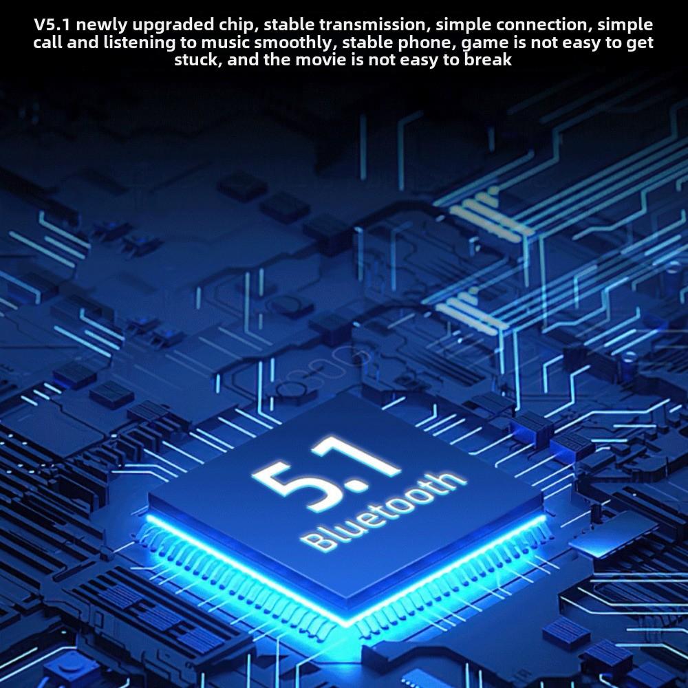 Bluetooth Kopfhörer Schillerndes LED-Licht Binauraler In-Ear Touch Musik Kopfhörer Stereo