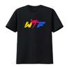 WTF Taekwondo Kampfsport Sport Herren Schwarz T-Shirt Größe S 5XL vintage Gewaschen Stilvoll Atmungsaktiv Grafik Bequem Weich -...