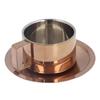 Kaffeetasse Schlicht Genial 304 Edelstahl Kaffeetassen-Set mit Kaffeeteller für Zuhause Outdoor