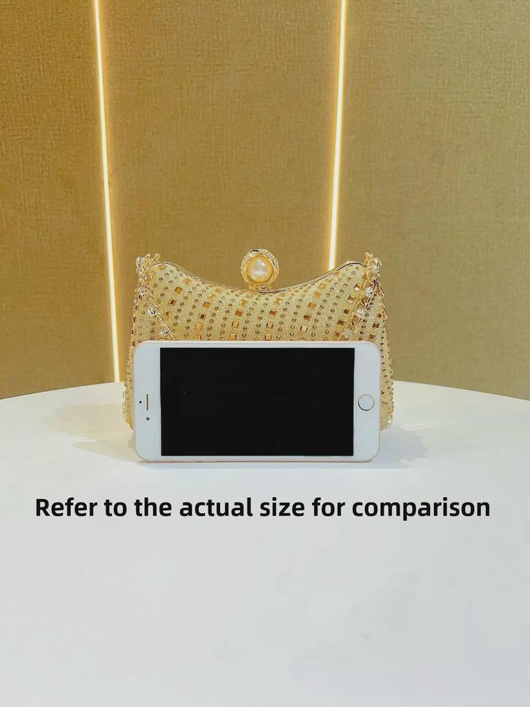 Elegant Retro Rhinestone Evening Crossbody Handbag